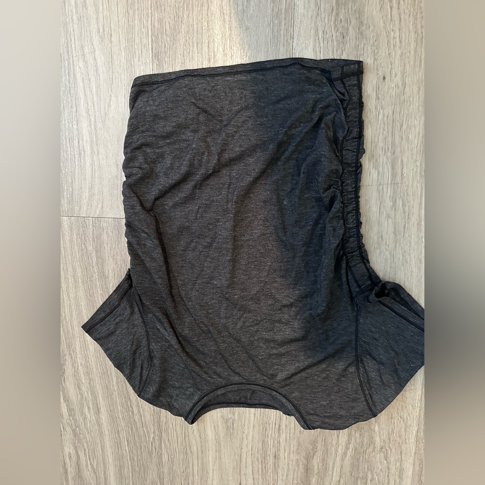 Dark Gray Short Sleeve Top